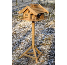 Vogelhaus aus Holz mit Ständer für den Garten