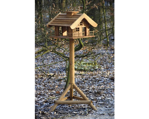 Vogelhaus auf Ständer für den Garten