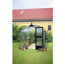 Gewächshaus JULIANA Compact 6,6 m² mit 10 mm Doppelstegplatten 224 x 296 cm Aluminium