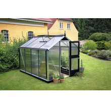 Gewächshaus JULIANA Compact 6,6 m² mit 10 mm Doppelstegplatten 224 x 296 cm Aluminium