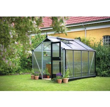 Gewächshaus JULIANA Compact 6,6 m² mit 10 mm Doppelstegplatten 224 x 296 cm Aluminium