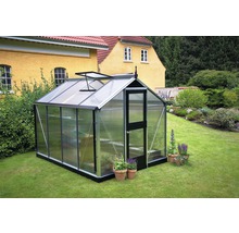 Gewächshaus JULIANA Compact 6,6 m² mit 10 mm Doppelstegplatten 224 x 296 cm Aluminium