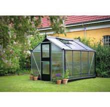 Gewächshaus JULIANA Compact 6,6 m² mit 10 mm Doppelstegplatten 224 x 296 cm Aluminium