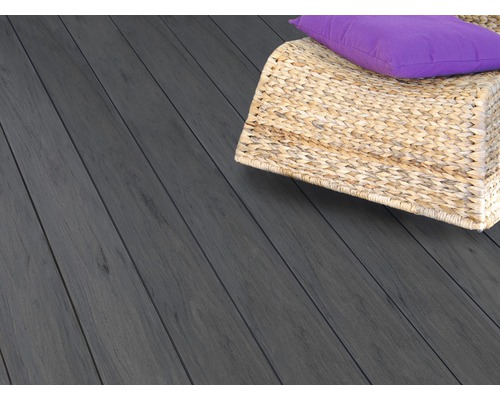 Konsta WPC Terrassendiele Masivo Vollprofil dunkelgrau mattiert 20x145 mm (Meterware ab 1,00 m bis max. 6,00 m) Konsta WPC Terrassendiele Masivo Vollprofil dunkelgrau mattiert 20x145 mm (Meterware ab 1,00 m bis max. 6,00 m)