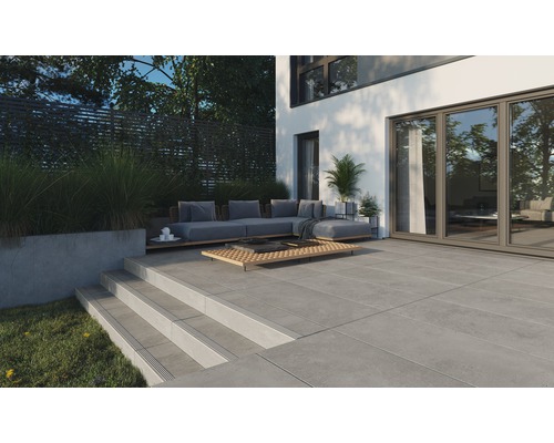 Feinsteinzeug Terrassenplatte Candy 2.0 grey 59,3x59,3x2 cm rektifiziert