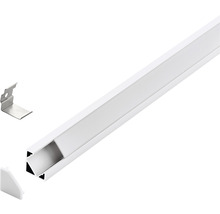 LED-Profil mit Halterung und Endkappe