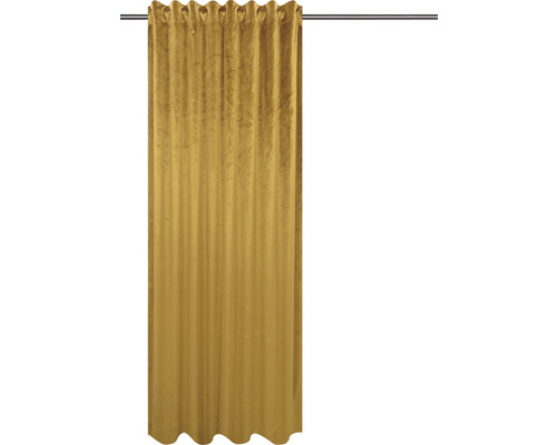 Vorhang mit Universalband Velvet senfgelb cm HORNBACH 140x280 | AT
