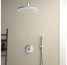 Duschset mit Kopfbrause, Handbrause und Thermostatarmatur