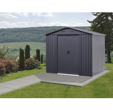 Metall Gerätehaus im Garten mit Doppeltür