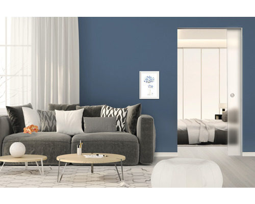 Pertura Glasschiebetürblatt Satiniert 2105x860x8 mm rechts passend zu Knauf Pocket Kit & Eclisse UNICO Pertura Glasschiebetürblatt Satiniert 2105x860x8 mm rechts passend zu Knauf Pocket Kit & Eclisse UNICO