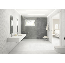 Feinsteinzeug Bodenfliese Varana blanco 45x90 cm weiß