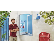 Fliegengitter für Fenster tesa Insect Stop Comfort anthrazit 130x130 cm