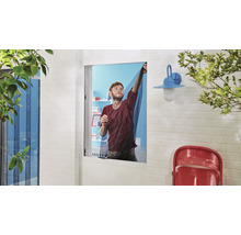 Fliegengitter für Fenster tesa Insect Stop Comfort anthrazit 130x130 cm
