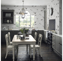 Vliestapete 113394 Laura Ashley Animalia Silber