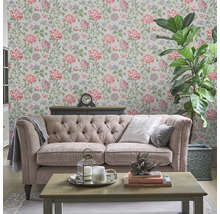 Vliestapete 113408 Laura Ashley Tapestry Greige Rosa