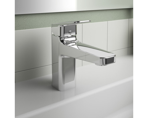 Glänzender Waschtisch Einhandmischer aus Metall