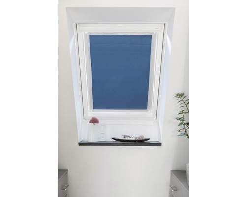Lichtblick Dachfenster Sonnenschutz Thermofix blau 47x91,5 cm