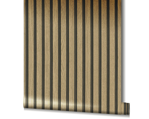 Tapetenrolle mit Holzriemenmuster