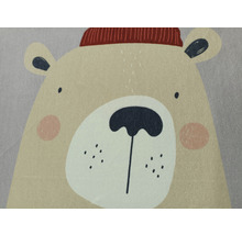 Illustration eines Bären mit Mütze