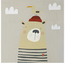 Dekoration mit Bär, Möwe und Wolkenmotiv