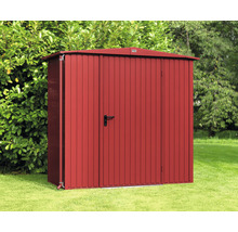 Metall Gartenschrank mit Tür auf Rasen