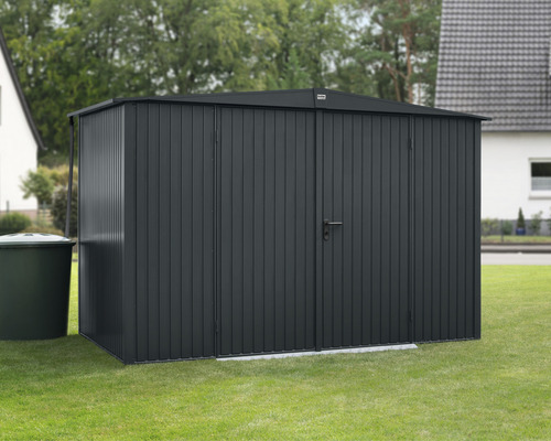 Gartenhaus Hörmann EcoStar Trend-S Typ 3 RAL7016 Doppeltür 302,8 x 238 cm anthrazit