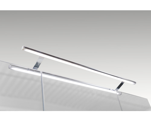 LED Aufsatzleuchte in Chromoptik für Badezimmerschränke