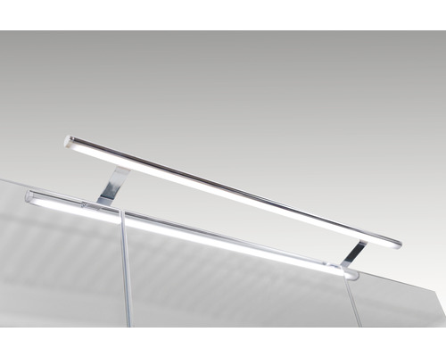 Badezimmerspiegel mit LED-Aufsatzleuchte