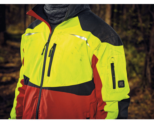 Forstjacke mit mehreren Reißverschlusstaschen