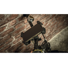 Fahrradlenker mit montierter Smartphone-Halterung