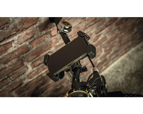 Fahrradlenker mit montierter Smartphone-Halterung