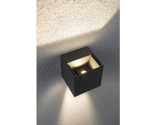 Quadratische Wandleuchte für den Außenbereich