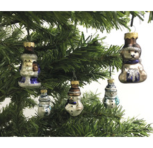 Weihnachtsbaum geschmückt mit Figuren als Christbaumschmuck
