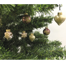 Weihnachtsbaum mit verschiedenen Christbaumkugeln
