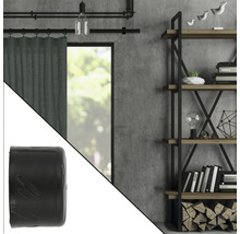 Endkappe gehämmert für Loft Black Line schwarz Ø 28 mm 2 Stk.