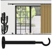 Träger 1-läufig für Premium & Loft Black Line schwarz matt Ø 20/28 mm 19,5 - 30 cm lang 1 Stk.