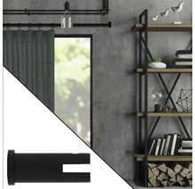 Endstück Zylinder für Loft Black Line schwarz Ø 28 mm 2 Stk.
