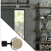 Endstück Holzkreis für Loft Black Line schwarz holz Ø 28 mm 1 Stk.
