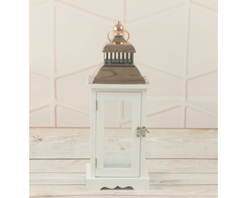 Dekorative Laterne aus Holz und Glas