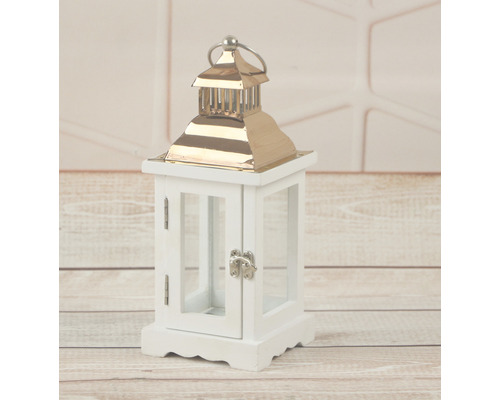 Dekorative Laterne aus Holz und Metall