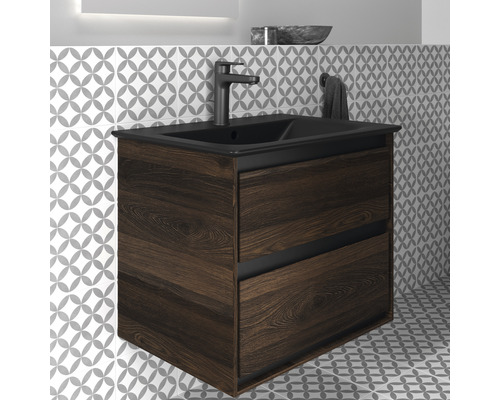 Waschtisch mit Unterschrank und zwei Schubladen im Badezimmer