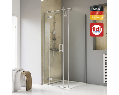 Duschkabine mit Brausegarnitur und Made in Germany Siegel