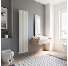 Modernes Badezimmer mit Heizkörper, Waschtisch und Bidet