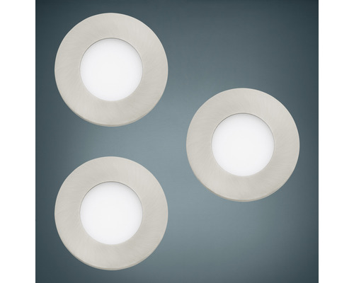Drei runde LED-Einbaustrahler