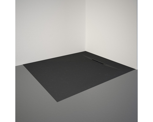 Ebenerdige Dusche mit Duschrinne