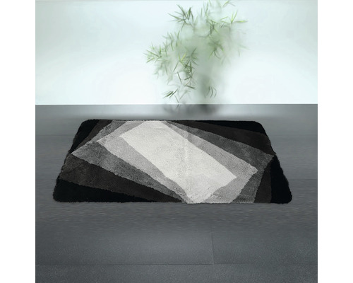 Rechteckiger Badteppich mit geometrischem Muster
