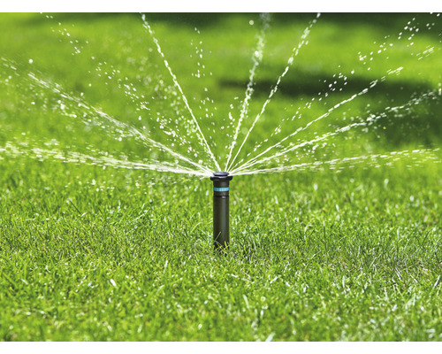 Bewässerungssystem Rasensprenger im Einsatz