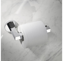 Toilettenpapierhalter aus Metall mit Papierrolle