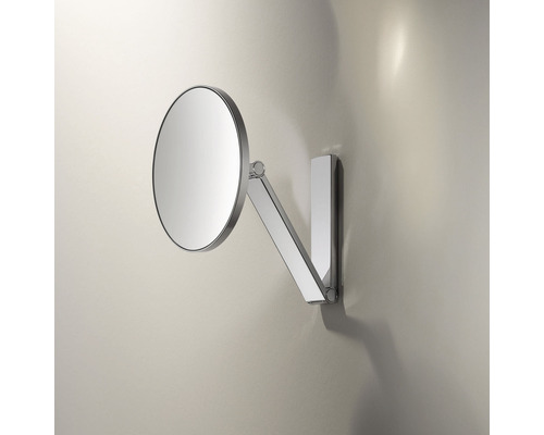 Runder Wandspiegel mit verstellbarem Arm für das Badezimmer