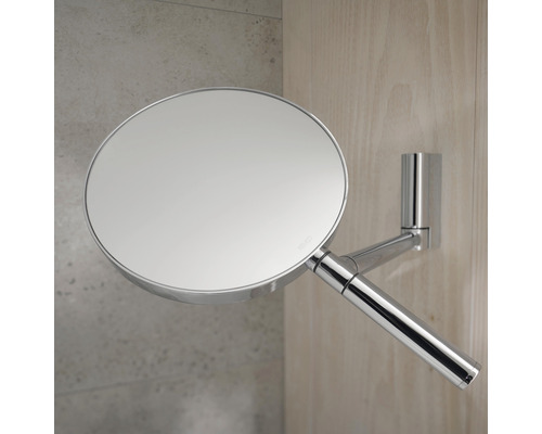 Runder Kosmetikspiegel zur Wandmontage mit Schwenkarm